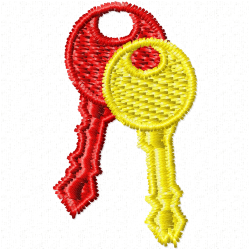 Keys Embroidery Design 10